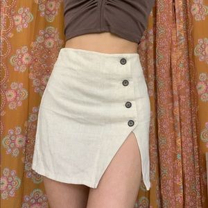 Forever 21 Button Up Slit Skirt